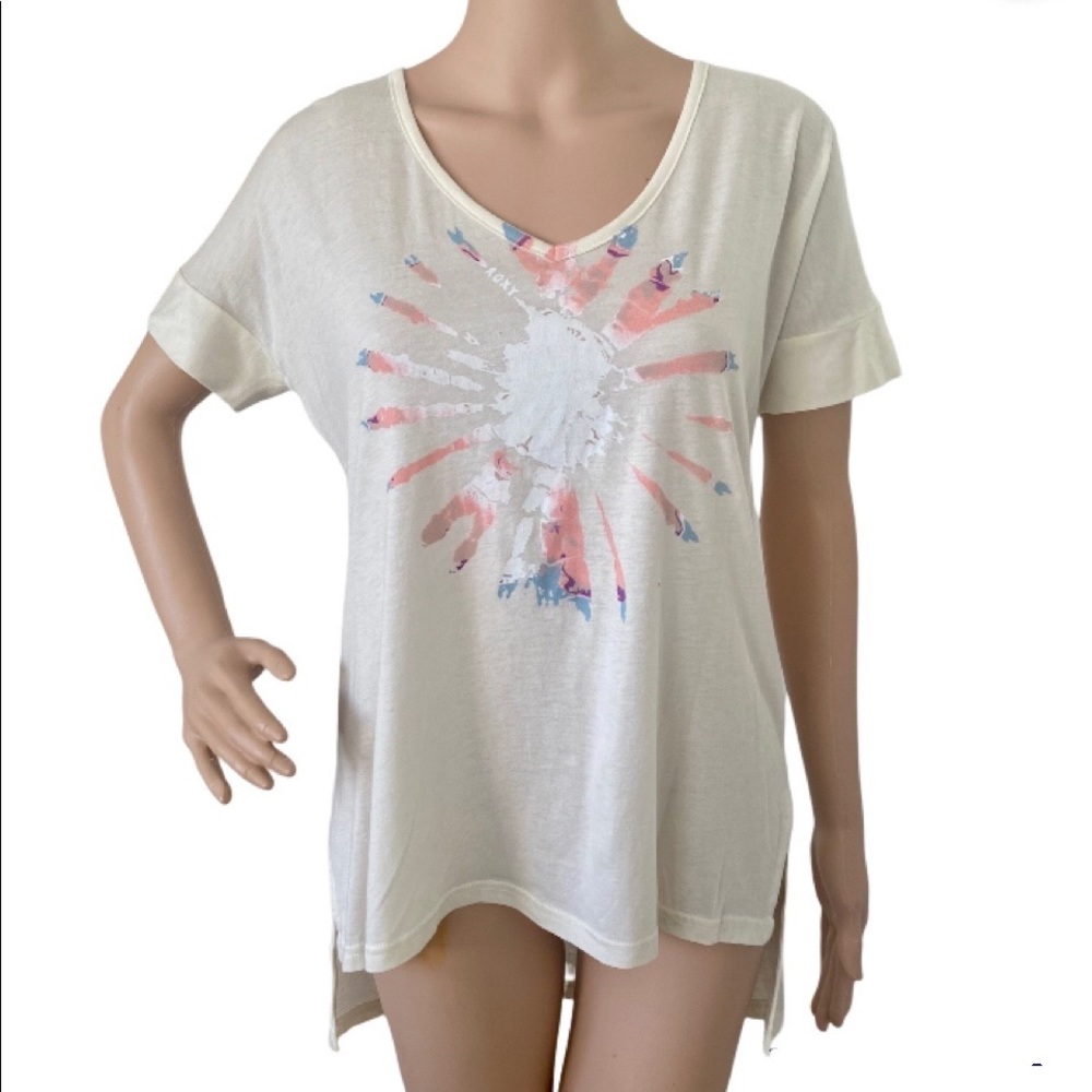 Roxy High Low  T-shirt Crisscross Open Back